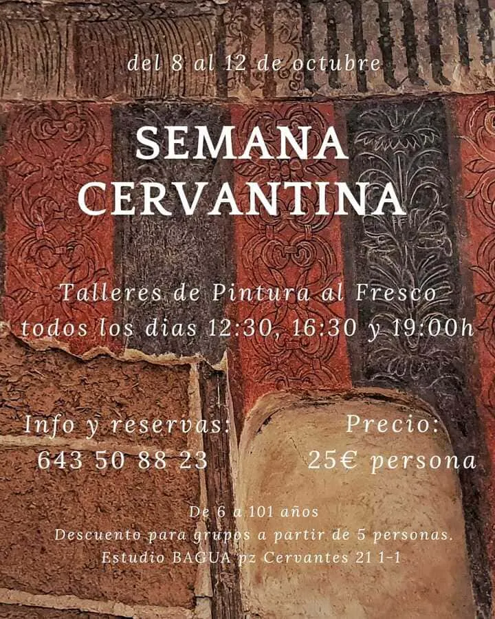 pintura-al-fresco-cartel-semana-cervantina